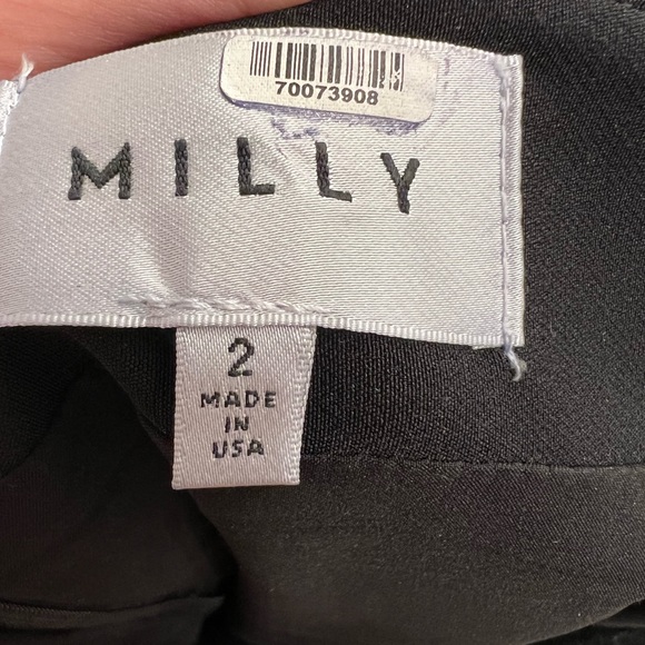 Milly black dress off shoulders, hardly worn, Size 2 - Picture 7 of 9